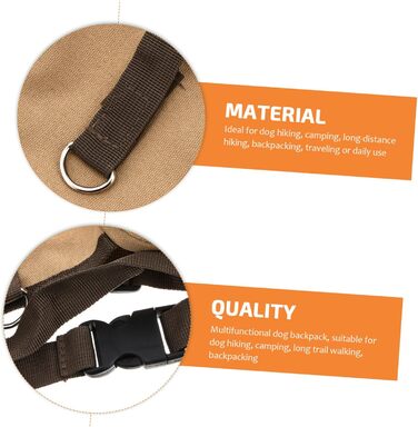 Сумка для собак Gatuida: хакі, для середніх та великих собак, регульована, 2 кишені, для подорожей та кемпінгу