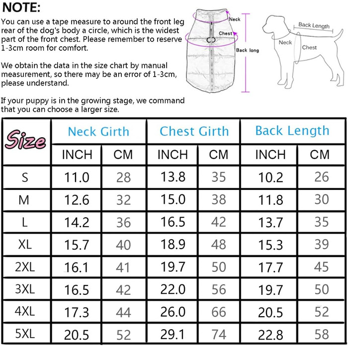 Водонепроникна куртка для собак FeiaX: тепла зимова жилетка для малих, середніх та великих собак. Тепла жилетка для собак у холодну погоду (Lila, L)