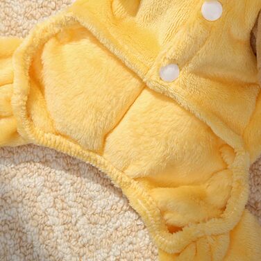 Жовтий светр для собак з флісу, розмір M: для малих, середніх та великих порід, для дому, прогулянок та подорожей