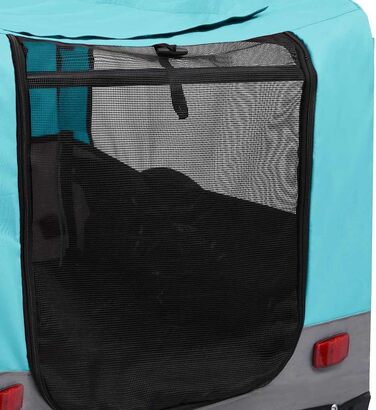 Причіп для собак на велосипеді 2в1 від vidaXL, блакитний