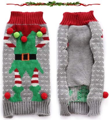 Пуловер для собак ABRRLO, карнавальний костюм клоуна, теплий зимовий халат, бавовна, XL