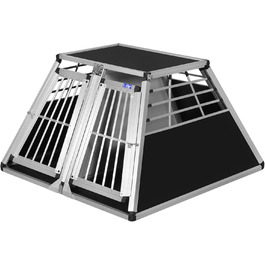 Транспортний бокс для собак Transportbox N52, алюмінієвий, 110x107x67 см з перегородкою та аварійним виходом