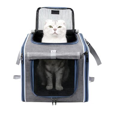 Транспортна сумка для тварин на велосипед, дихаюча, портативна | Кошик для собак та інших тварин на велосипед | Для безпечних прогулянок, подорожей та сімейного велоспорту