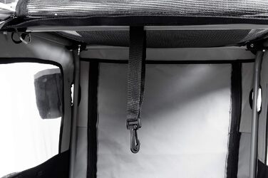 Підстилка для собак Karlie Doggy Liner Paris De Luxe Teflon®, сіро-чорна, розмір L (148x90x88 см)