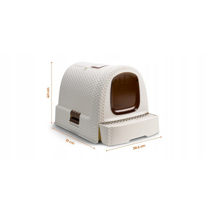 Закритий лоток для котів Curver, 51 x 39,5 x 39,5 см