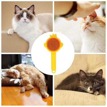 Щітка для вичісування шерсті собак та котів, масажна щітка для грумінгу домашніх тварин