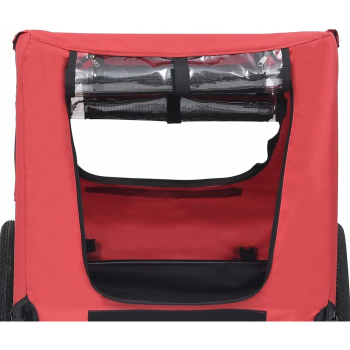 Фарм-причіп для велосипеда Tidyard: для собак, домашніх тварин, з функцією джогера, складаний, червоно-чорний