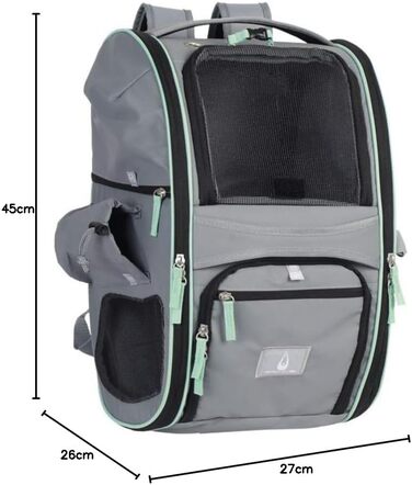 Nobby багатофункціональний рюкзак Nomad сірий 45×26×27 см для тварин