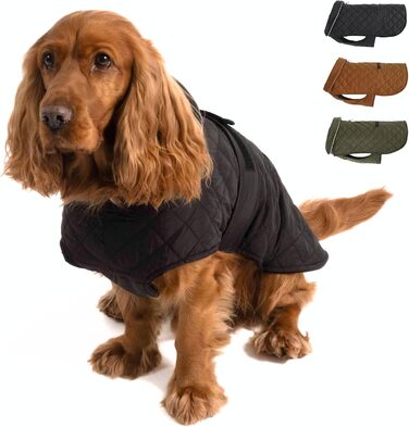 Зимовий теплий одяг для собак | Куртка для собак з захистом живота та застібкою-липучкою (S, Чорний)