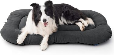 Кілимок для собак BEDSURE - м'який та зручний лежак для великих собак, 89x56 см, антиковзаюча підкладка, темно-сірий