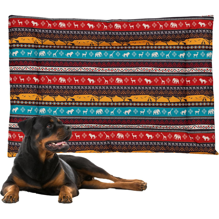 Підкладка для переноски собаки Downtown Pet Supply, 73.7 x 50.8 см, водовідштовхувальна, Ripstop Nylon, можна прати в машині, розмір M (Kalahari, LARGE (35' x 22'))