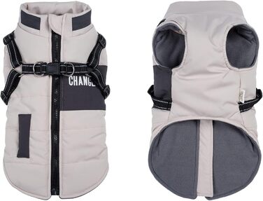 Зимовий одяг для собак: тепла куртка, жилет, одяг для маленьких та середніх собак, білий колір