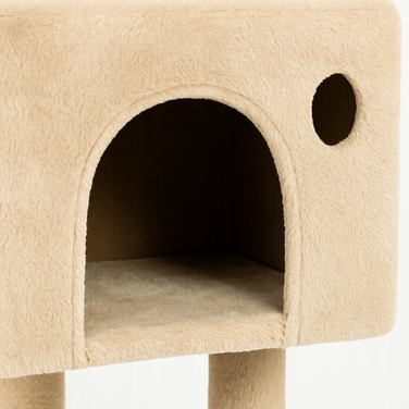 Високий когтеточка-комплекс з лежаком та стовпчиком для кігтів, вежа Wideshop 101 — 160 см