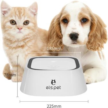 Миска для собак з нержавіючої сталі, 1л, з плаваючою платформою, для подорожей, внутрішнє та зовнішнє використання, сіра