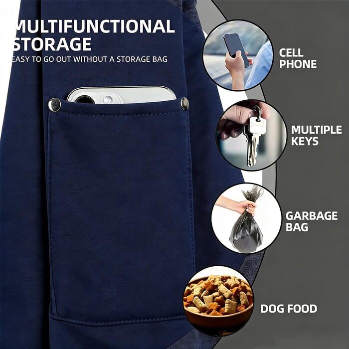 Переноска для собак Mymai, транспортувальна сумка для собак та інших домашніх тварин до 15 кг, сіра та блакитна