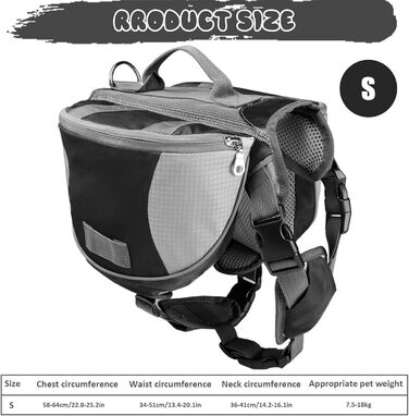 Сумка для прогулянок з собакою Dewireaey: зручна, регульована, для подорожей та кемпінгу