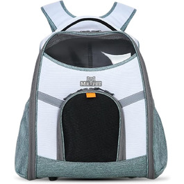 Рюкзак для собак та котів PETCUTE - дихаючий, з безпековою лінійкою та знімною підстилкою (до 8 кг, блакитний)
