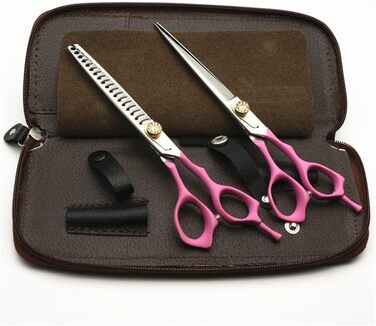 Набір професійних ножиць для грумінгу собак 7.0 дюймів, нержавіюча сталь, для тіла, лап, обличчя, безпечні та гострі