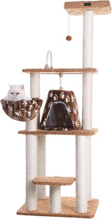 Класичне котяче дерево Armarkat A6403 з кошиком, 162,6 см, шоколадне