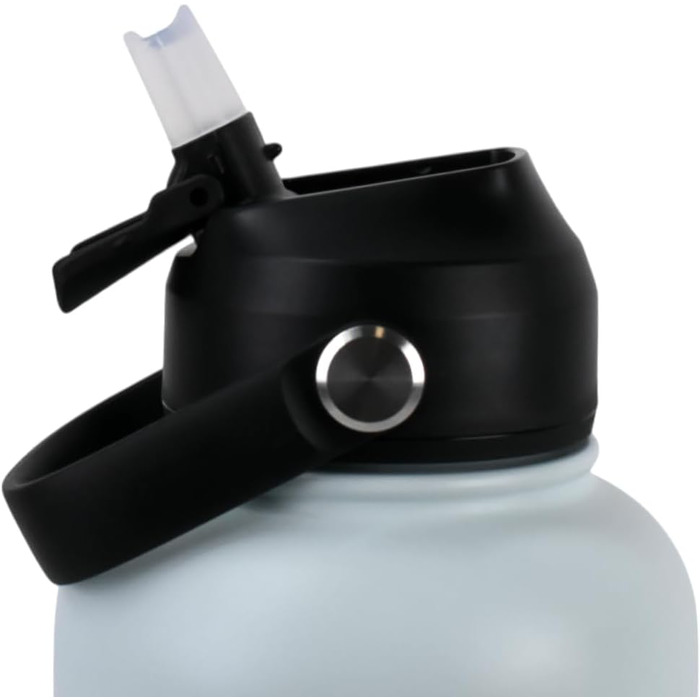 Водонепроникна пляшка для собак 3-в-1 з мискою та контейнером для ласощів | Без BPA, ізольована, 940 мл (Блакитний)