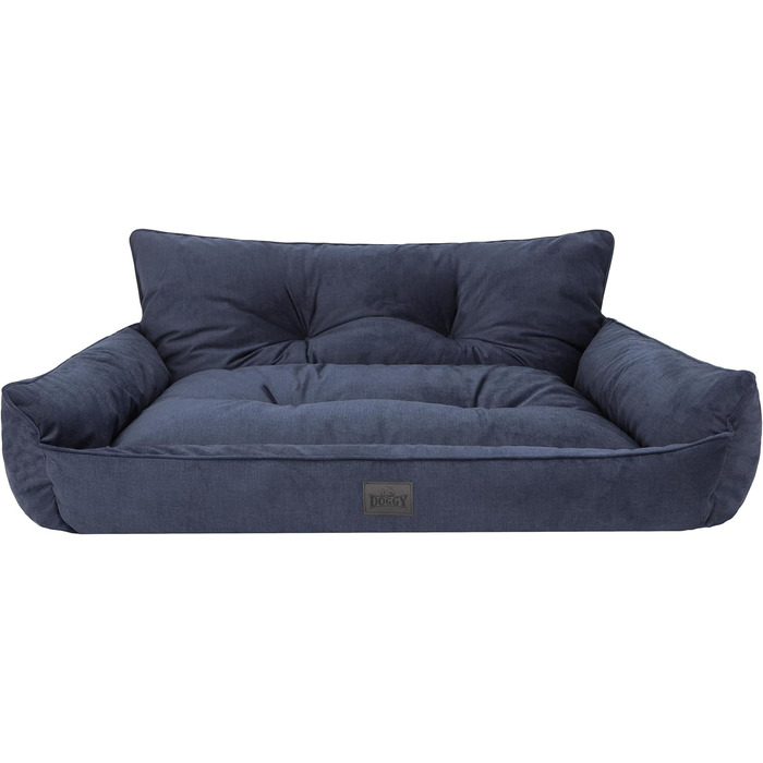 Ліжко для собак Joker Gesteppt, велике (106x80 см), Navyblau Fancy, для собак середніх та великих порід