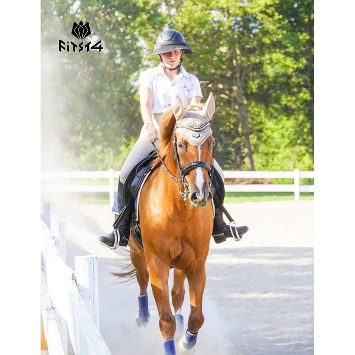 Легінси для верхової їзди FitsT4 для жінок та дівчаток, білі, з повним силіконовим покриттям, кишенею для телефону та петлями для ременя. Ідеально для верхової їзди та тренувань коней. Розмір M