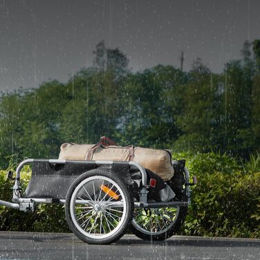 VEVOR Причіп для велосипеда, вантажопідйомність 88/100/72,6 кг, складаний, компактний, з універсальною муфтою, алюмінієвий каркас