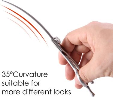 Ножиці для грумінгу собак Fenice Peak з декоративним камінчиком, 440C, нержавіюча сталь, 7.5 дюймів, професійні