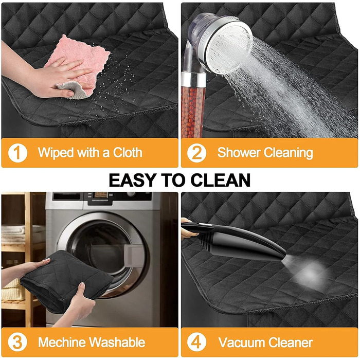 Чохол на переднє сидіння для собак, міцний, з ременем безпеки, водовідштовхуючий, з боковими клапанами, для авто, вантажівок, SUV