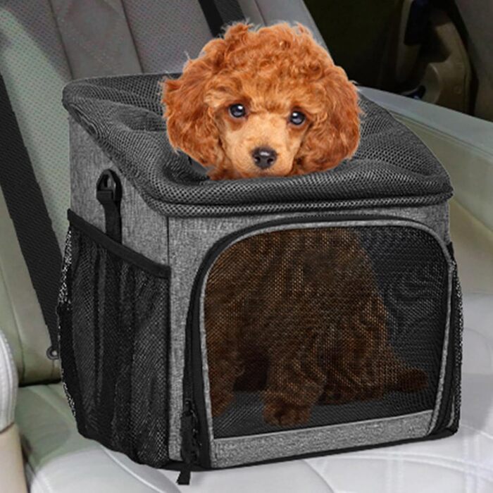 Фahrrad Hundetransport: Дихаючий велосипедний кошик для собак, знімний, легкий, аксесуар для подорожей, саду, кемпінгу