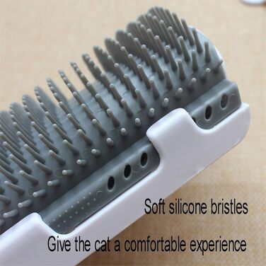 Гребінець для котів з довгим та коротким волоссям, самостійний догляд, іграшка для дряпання (сірий)