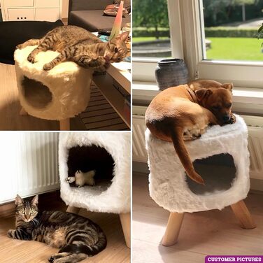 Дряпка для котів Petrebels Victoria 45 Kings & Queens, кремова