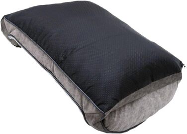 Ліжко для собак Rosewood з флісовою підкладкою, сіре, 64 x 64 x 20 см (67 x 85 x 25 см), розкладне