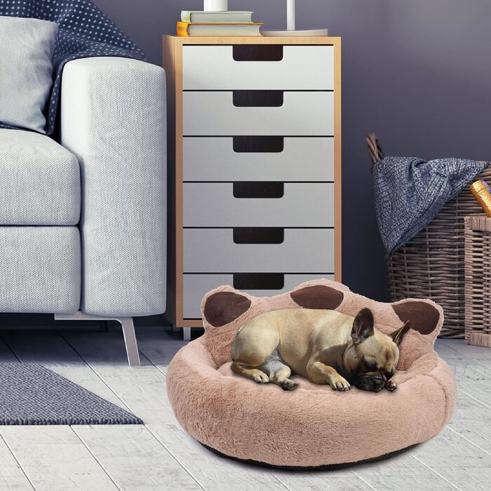 М'яке ліжко для собак та котів Tapsy - зручне, миється, 55 см, розмір M (40 x 34 см)