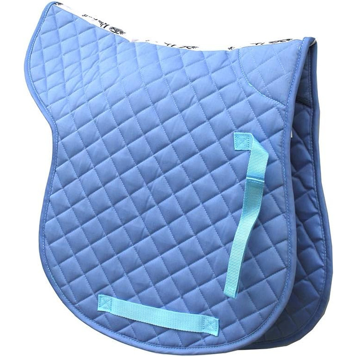 Rhinegold GP Numnah Baumwolle, степенева накидка для коня, блакитний колір, повний розмір