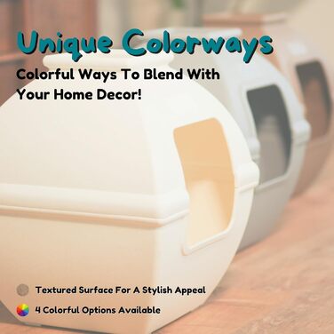 Квіткова кімната для кота Courtyard від Good Pet Stuff: закритий лоток з фільтром, легкий у догляді, біла береза