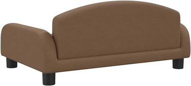 Крісло-ліжко для собак, м'яке ліжко для тварин, диванчик для маленьких собак та котів, коричневий, 70 x 45 x 30 см