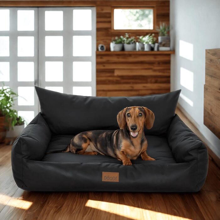 Крісло-ліжко для собак та котів - чорне, 63x48 см