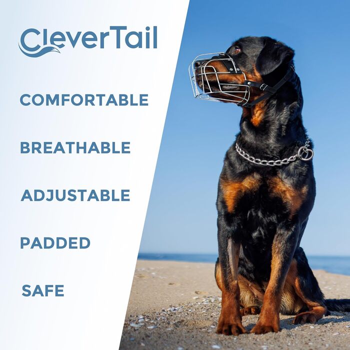 Великий металевий намордник для собак CleverTail XL