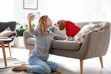 Теплий в'язаний собачий светр з коміром-гетром, однотонний, для цуценят та собак середніх розмірів (зелений, розмір S/M)