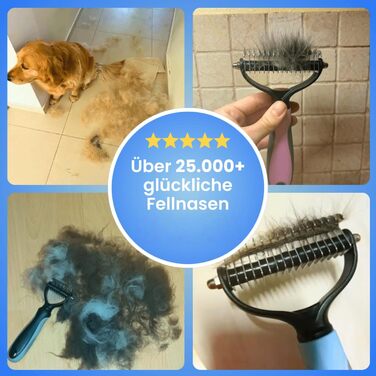 Щітка для видалення підшерстка та ковтунів Fellzauber, оранжева