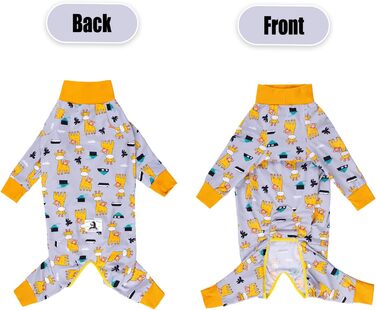 Комбінезон для собак після операції, захисний боді для собак, альтернатива конусу, сірий, 3XL, Giraffe