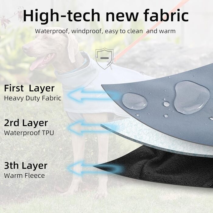 Тепла куртка для собак на холодну погоду, вітрозахисна з коміром, з відбиваючими елементами, міцна, для активного відпочинку (Коричнева/XS)