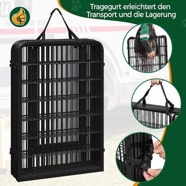 Клітка для цуценят Yaheetech з 24 елементів, 100 см, для дому та саду