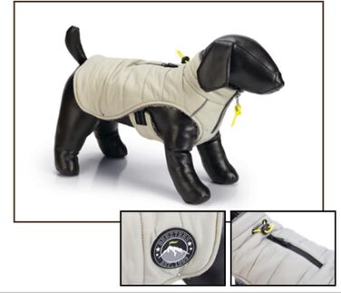 Теплий зимовий одяг для собак Karlie Beeztees Bobby Taupe, різні розміри, колір: Taupe