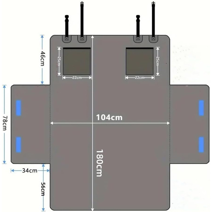 Захист для багажника автомобіля Ford Tourneo Courier 2024-2025: килимок для собак, водовідштовхуючий, стійкий до подряпин