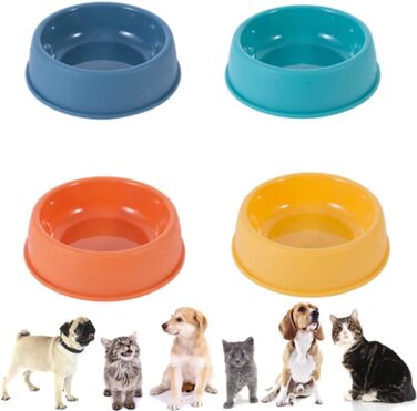 Набір мисок для котів (4 шт.) з пластику, для котів та дрібних тварин