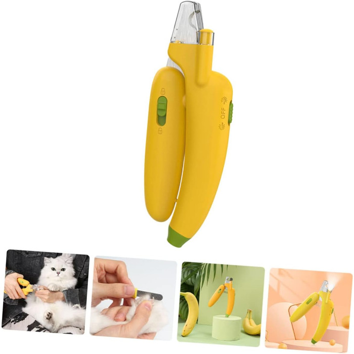 Набір для стрижки кігтів для собак та котів Supvox (набір 3 шт.) - професійний інструмент для догляду за тваринами, нержавіюча сталь, жовтий
