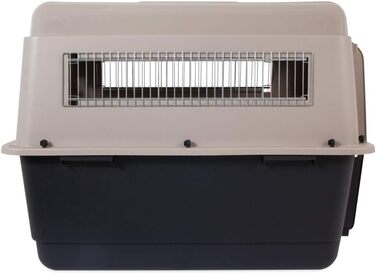 Petmate Ultra Vari: Міцна будка для собак середніх та великих порід. Подорожуйте з комфортом! Виготовлена з перероблених матеріалів. Розміри: 102 x 69 x 76 см. Колір: Бежевий/Чорний