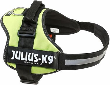 Шлея для собак Trixie Julius-K9 Power, розмір XL, неонова, чорна